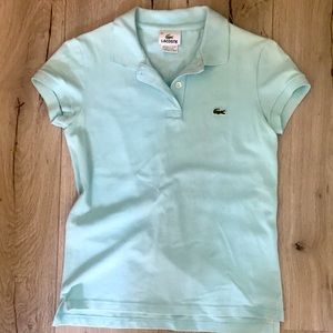 Baby blue Lacoste polo